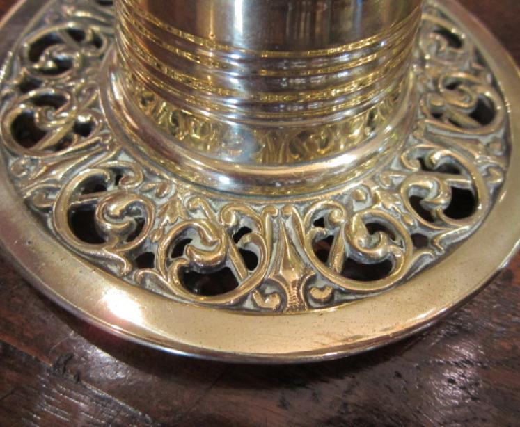 Stylish Art Nouveau Brass Letter Rack - Image 3