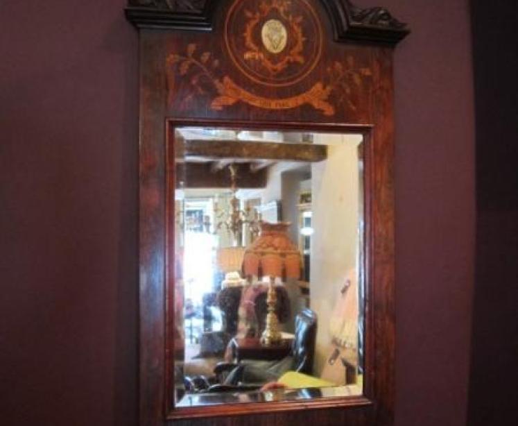 Superb Quality Edwardian Fruitwood Inlaid Mantel Clock - Image 3