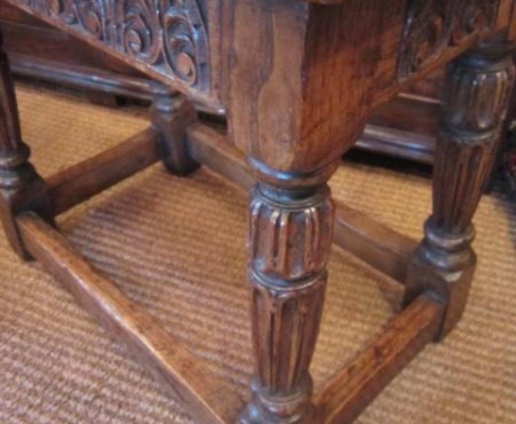 Early Mouseman Adzed Oak Fruit Bowl - Image 3