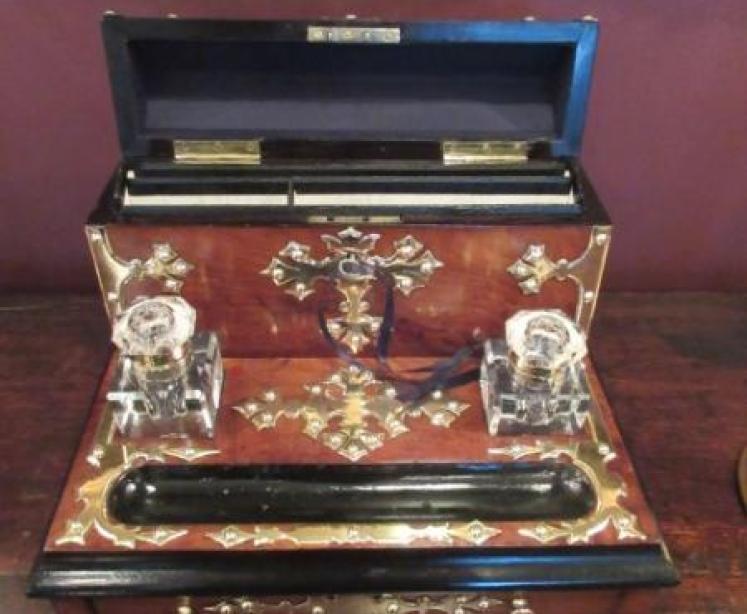 Top Quality Victorian Silver Overlay Glass Scent - Image 3