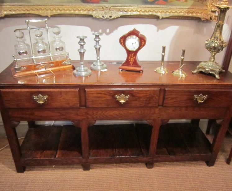 Genuine Mouseman Adzed Oak Kidney Shaped Stool - Image 1