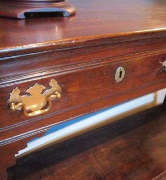 Large Edwardian Oak Perpetual Desk Calendar