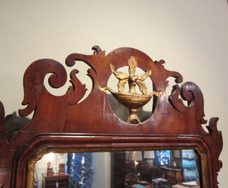 Mid Victorian Figured Walnut Fall Front Jewellery Box - Image 1