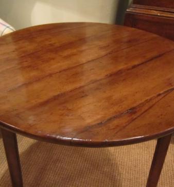 Antique Sheraton Inlaid Arched Top Mantel Clock