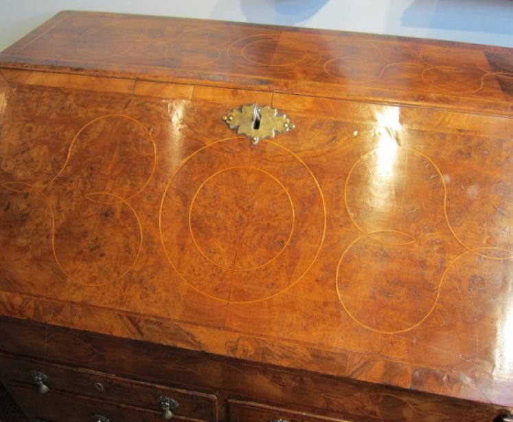 Antique Polished Brass Skeletonised Marine Barometer - Image 5