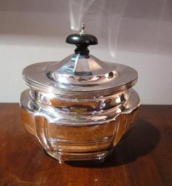 Edwardian Period Silver Tea Caddy
