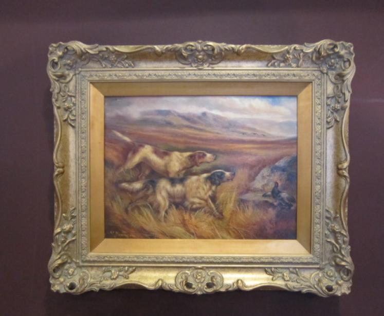 Fine Victorian Cleminson Oil on Canvas - Image 1