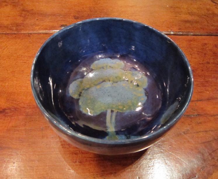Moorcroft Moonlit Blue Deep Bowl - Image 1