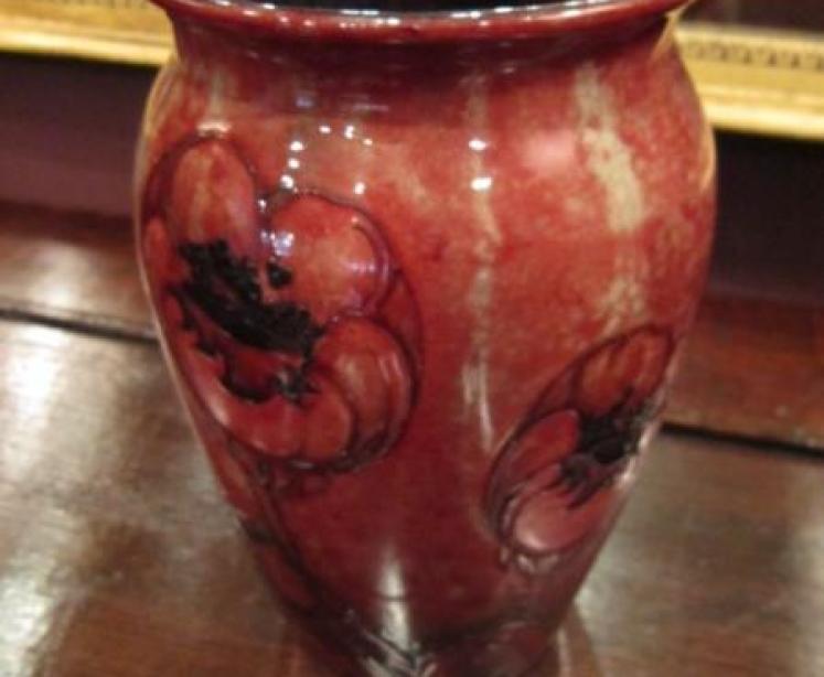 Rare Moorcroft Flambe Big Poppy Vase - Image 1