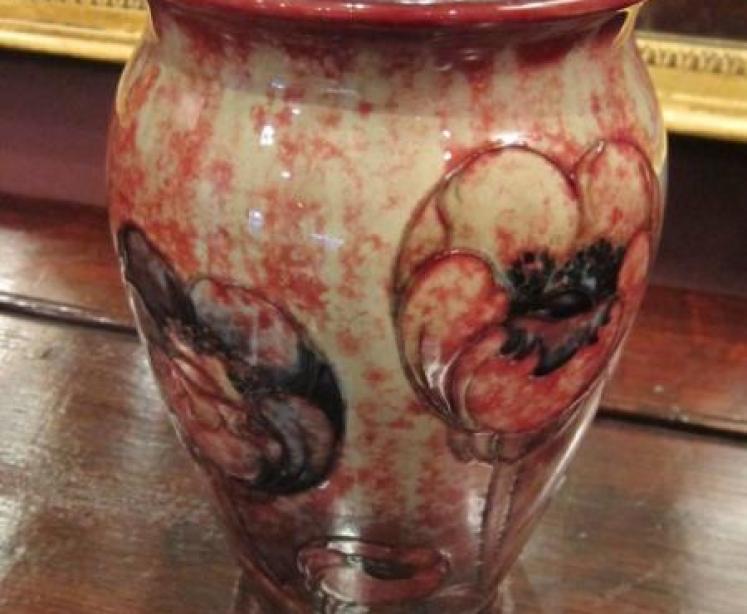Rare Moorcroft Flambe Big Poppy Vase - Image 2