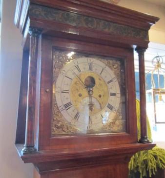 Outstanding Georgian Penny Moon Longcase Clock