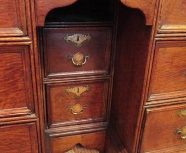 Superb George II Country Bureau Bookcase - Image 5