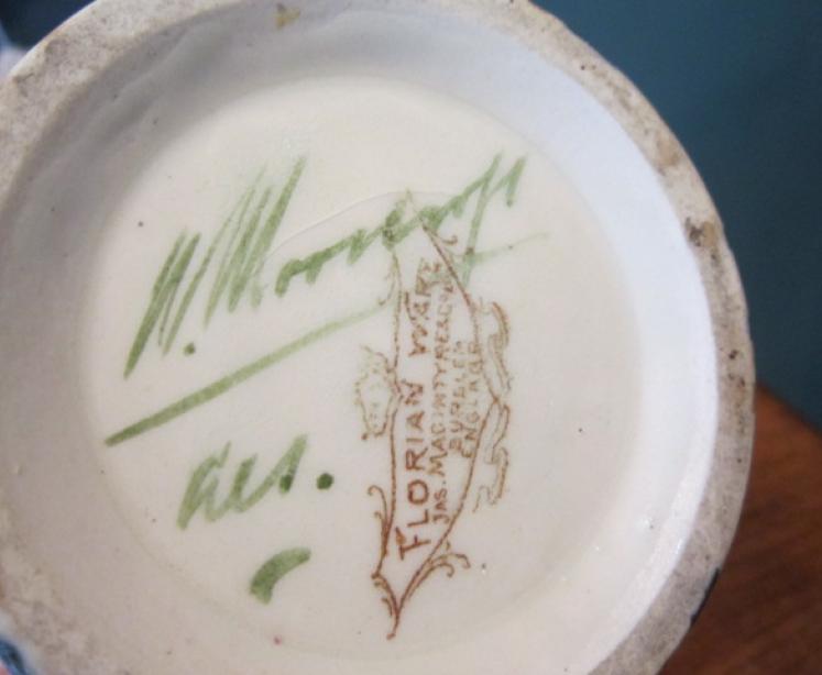 Rare McIntyre Moorcroft Daffodil & Iris Vase - Image 5