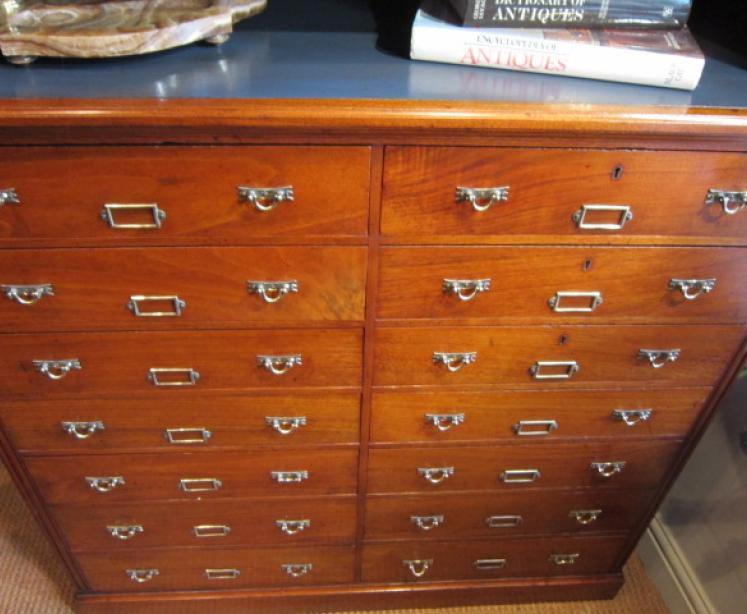 High Quality Victorian Walnut Double Filing Cabinet - Image 3