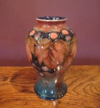 Moorcroft Leaf & Berries Flambe Vase