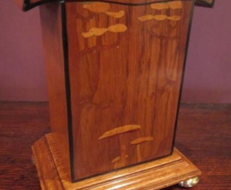 Superb Arts & Crafts Inlaid Mantel Clock - Image 2