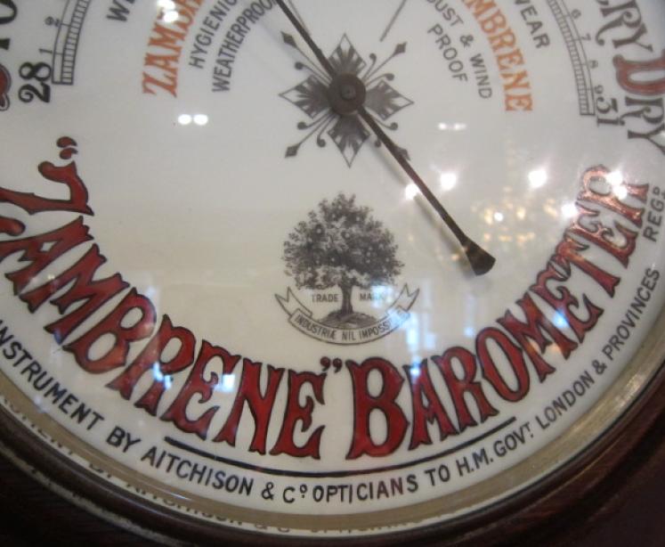 Very Large Victorian 'Zambrene' Advertising Barometer - Image 3