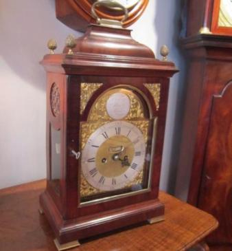 Fine George III Cushion Top London Bracket Clock