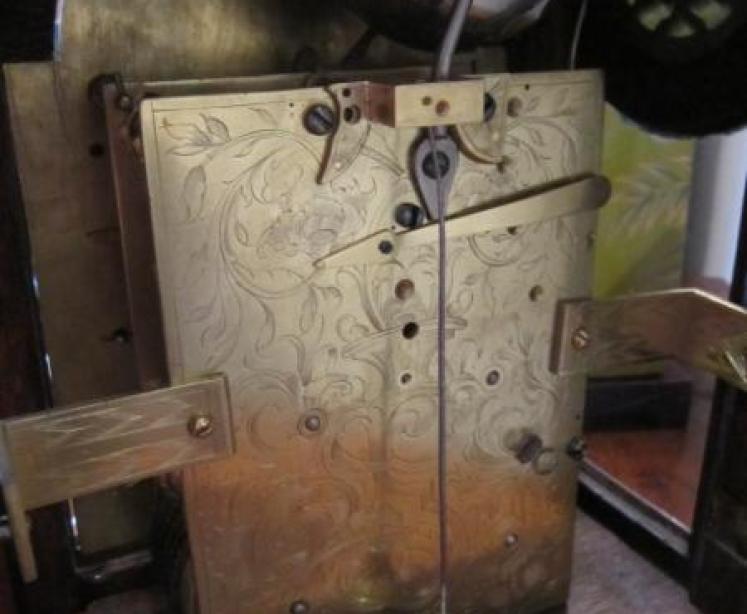 Fine George III Cushion Top London Bracket Clock - Image 4