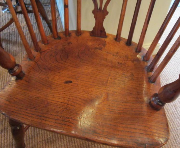 Superb Set of Six Harlequin Windsor Armchairs - Image 3