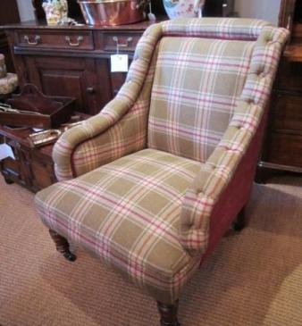 Mid Victorian Howard Style Easy Armchair