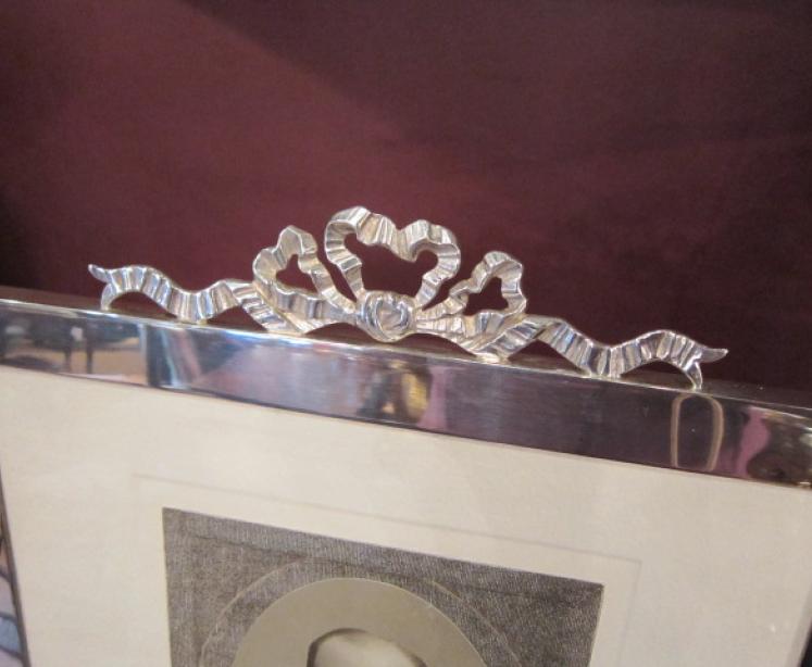 Fine George V Period Large Silver Photo Frame - Image 5