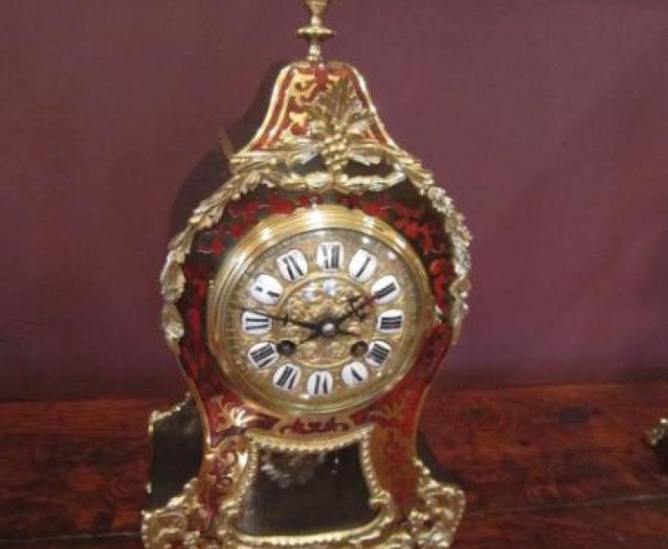 Fine 19th Century Boulle Striking Mantel Clock - Image 1