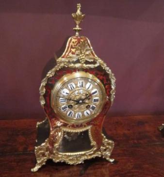 Fine 19th Century Boulle Striking Mantel Clock