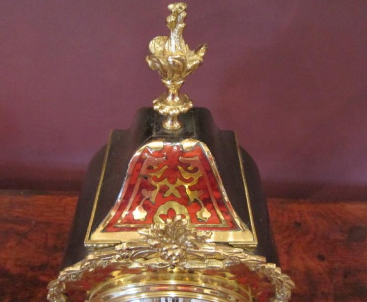 Fine 19th Century Boulle Striking Mantel Clock - Image 3