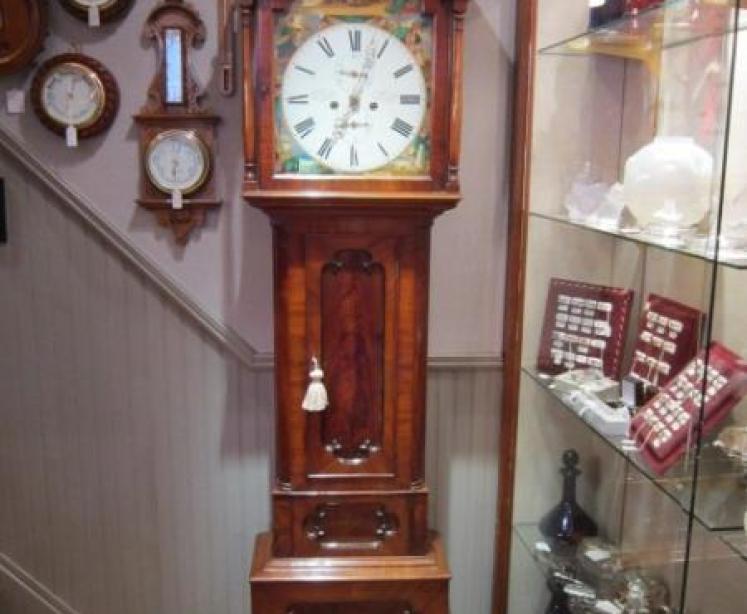 Small Regency Scottish 8 Day Longcase Clock - Image 1