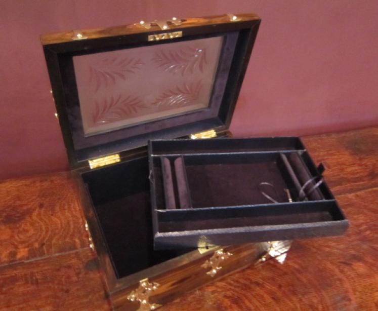 Outstanding Victorian Coromandel Jewellery Box - Image 5