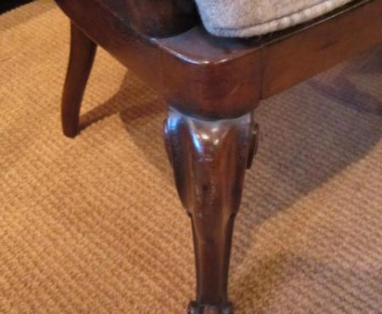 Fine Pair of William IV Bergere Library Chairs - Image 3