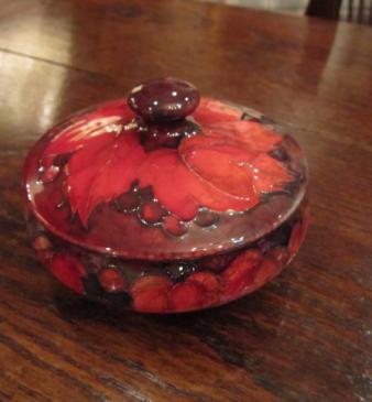 Moorcroft Leaf & Berries Flambe Lidded Dish