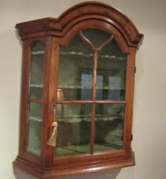 Mid 19th Century Glazed Wall Display Cabinet