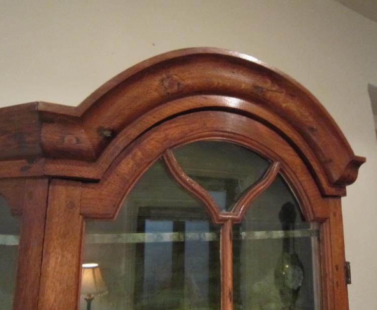 Mid 19th Century Glazed Wall Display Cabinet - Image 2