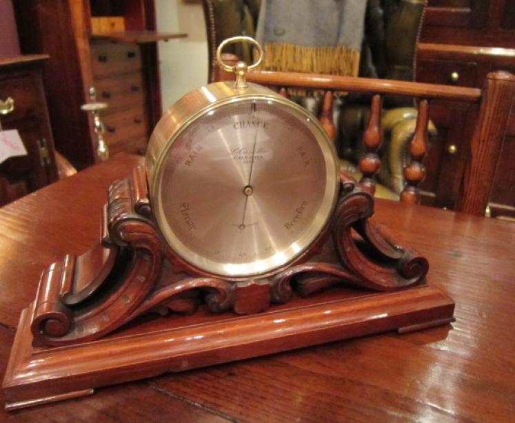 Superb Victorian London Barometer in Stand - Image 1