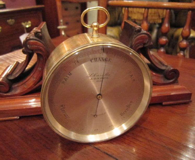 Superb Victorian London Barometer in Stand - Image 3