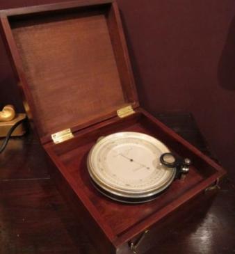 Rare Victorian Surveying Barometer in Case