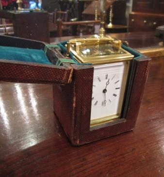 Late 19th Century Gorge Carriage Clock in Case