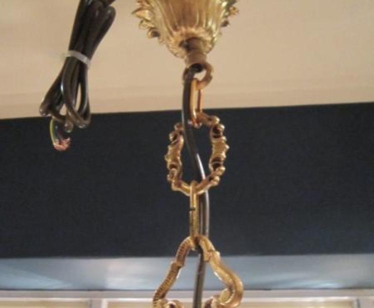 Superb Edwardian Cast Bronze Hall Lantern - Image 5