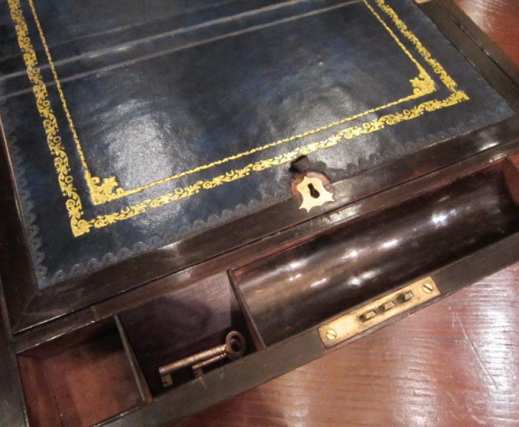 Top Quality Regency Rosewood Brass Writing Slope - Image 3