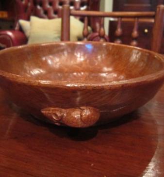Early Mouseman Oak Fruit Bowl