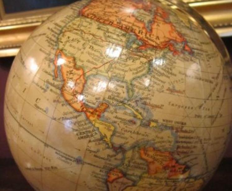 1920's Geographia 8" Paper Mache Globe - Image 5