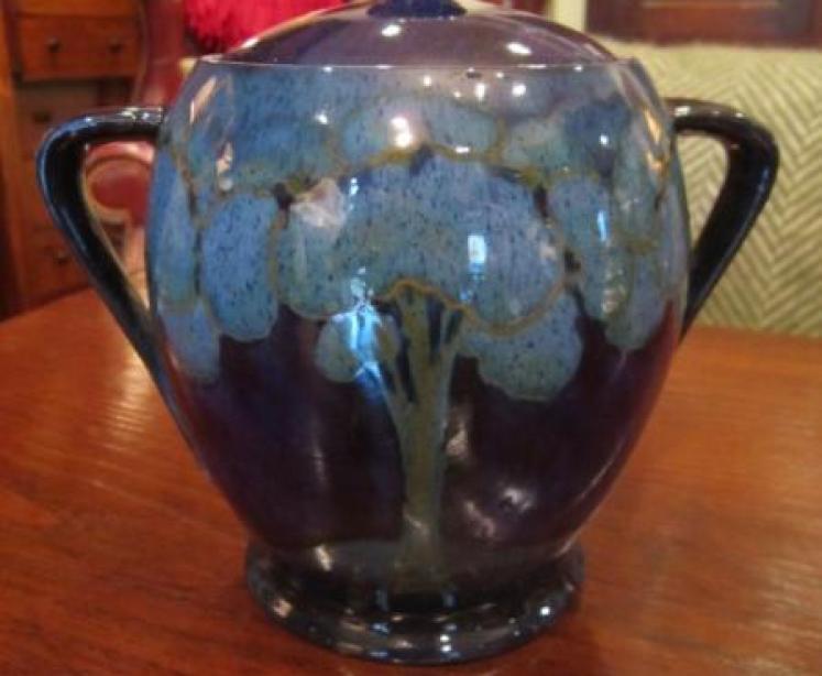 Stunning Moorcroft Moonlit Blue Lidded Jar - Image 1