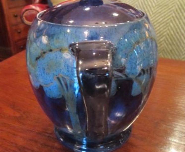Stunning Moorcroft Moonlit Blue Lidded Jar - Image 5