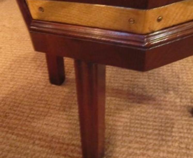 Regency Style Mahogany & Brass Wine Cooler - Image 2