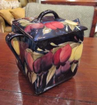 Moorcroft Wisteria Twin Handled Lidded Box