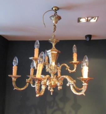 Edwardian Classical Style Two Tier Chandelier
