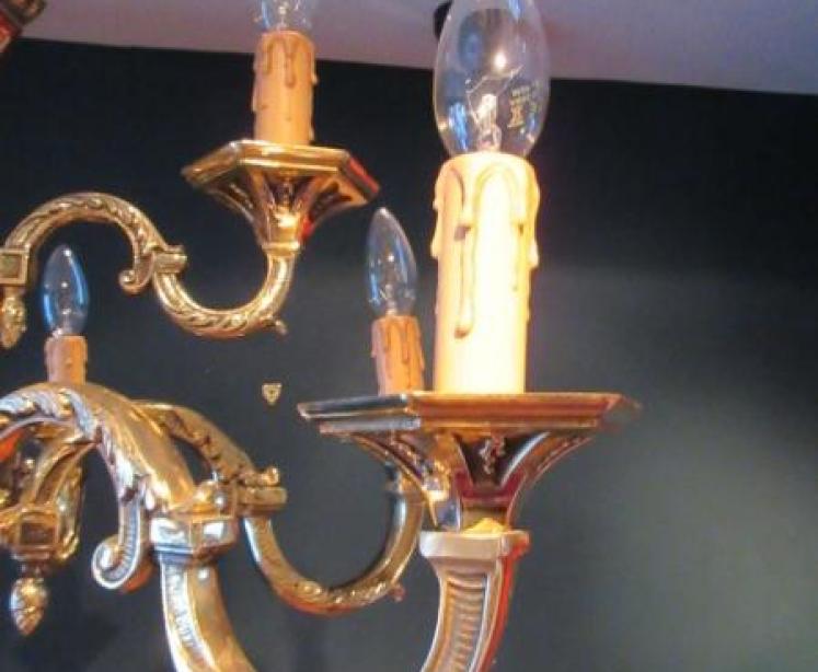 Edwardian Classical Style Two Tier Chandelier - Image 3