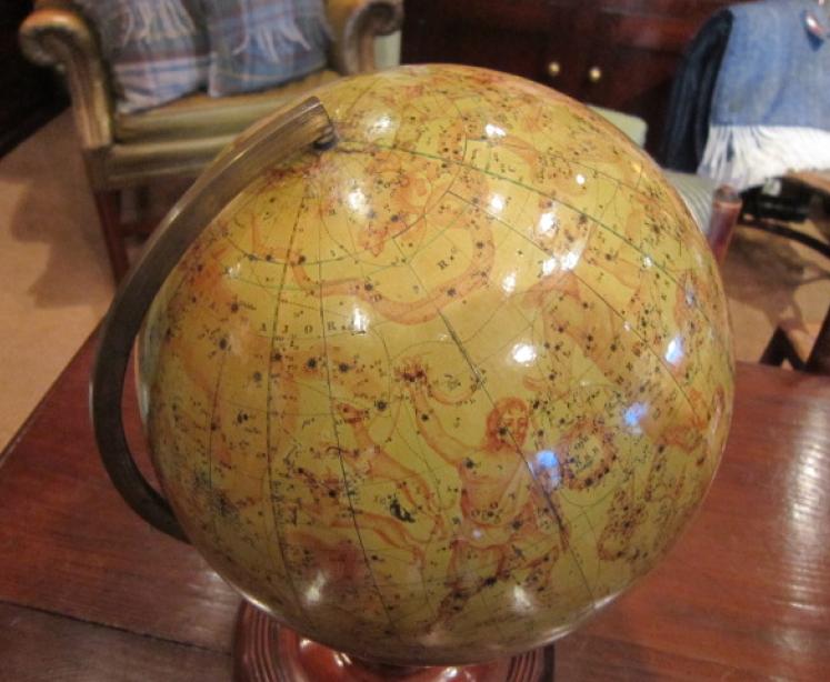 Rare Late 19th Century 10" Plaster Celestrial Globe - Image 2